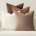 MIULEE Soft Corduroy Decorative Throw Pillow Covers, Set of 4