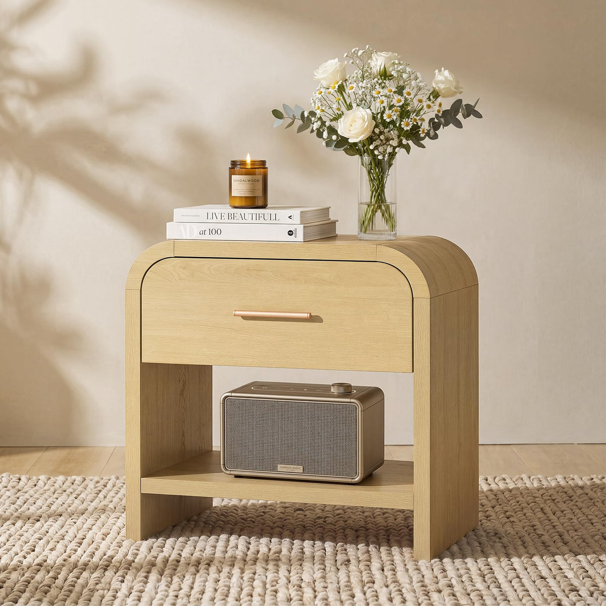 EliteSet Modern Nightstand for Bedroom & Living Room