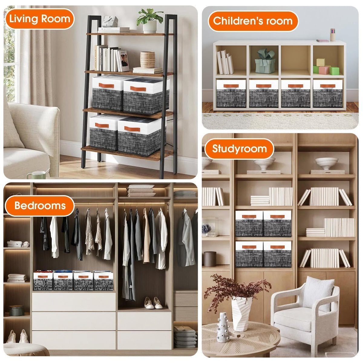 Fab Totes Storage Bins for Home & Closet Organization
