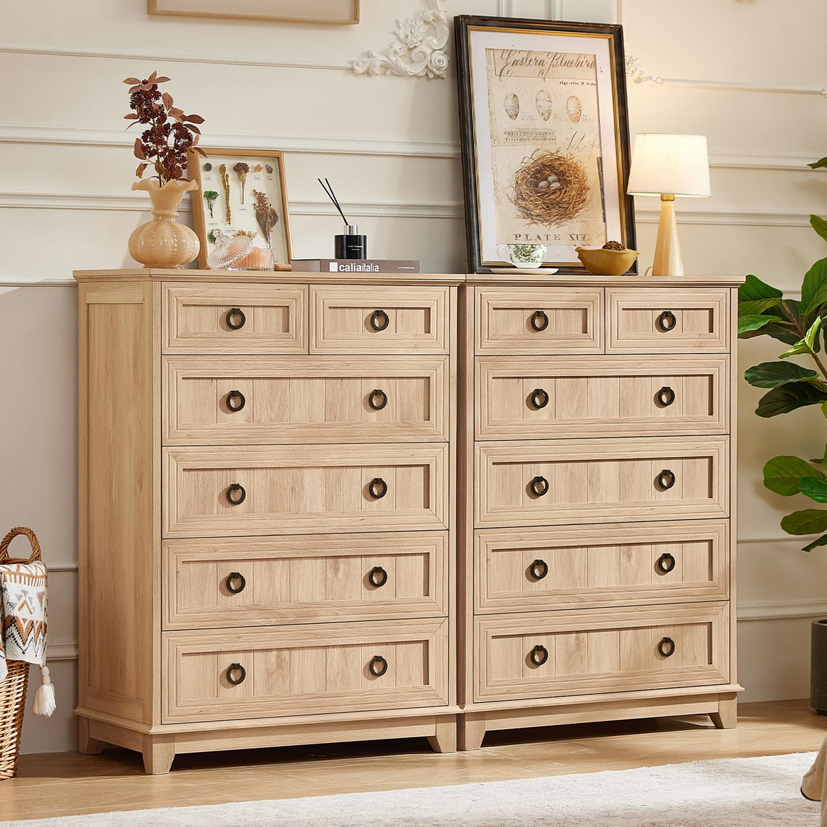 Joaxswe Nightstands with Drawers for Bedroom & Living Room
