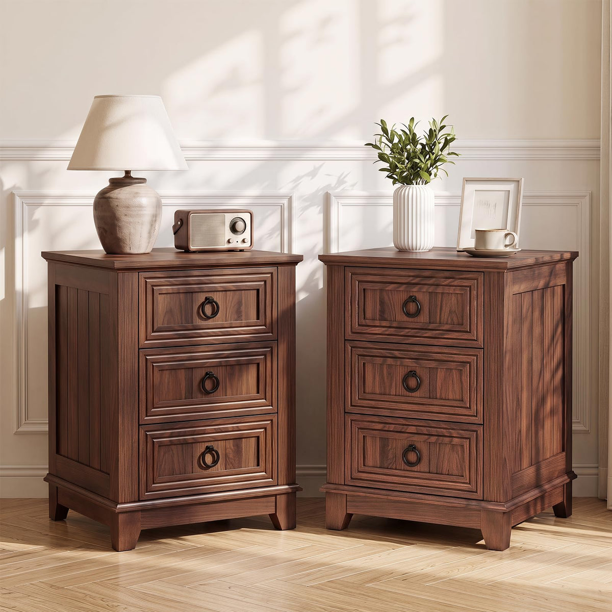 Joaxswe Nightstands with Drawers for Bedroom & Living Room