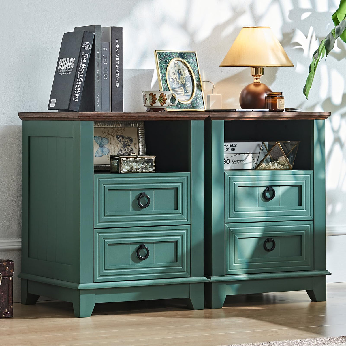 Joaxswe Nightstands with Drawers for Bedroom & Living Room