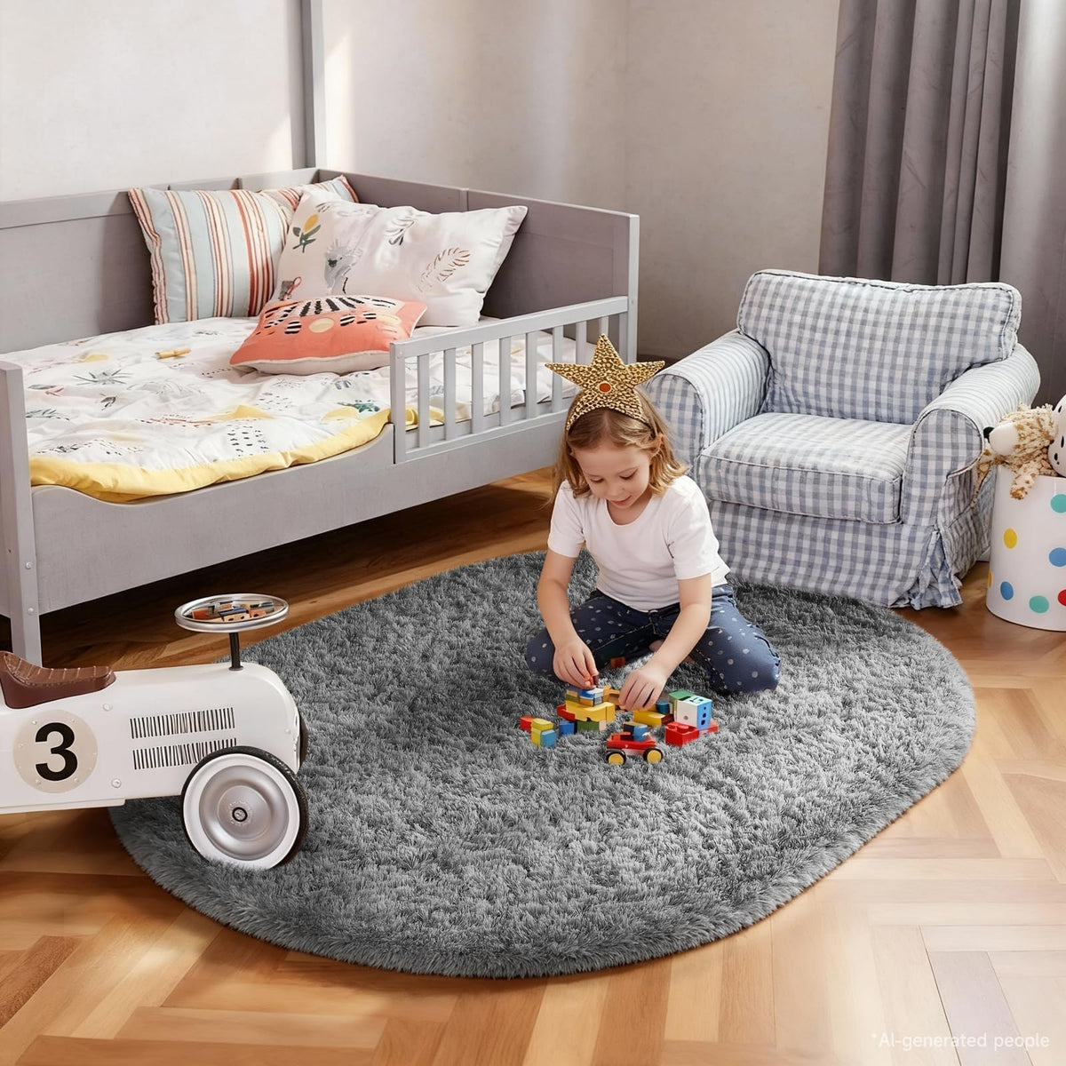 Ophanie Soft Area Rug for Bedroom and Living Room