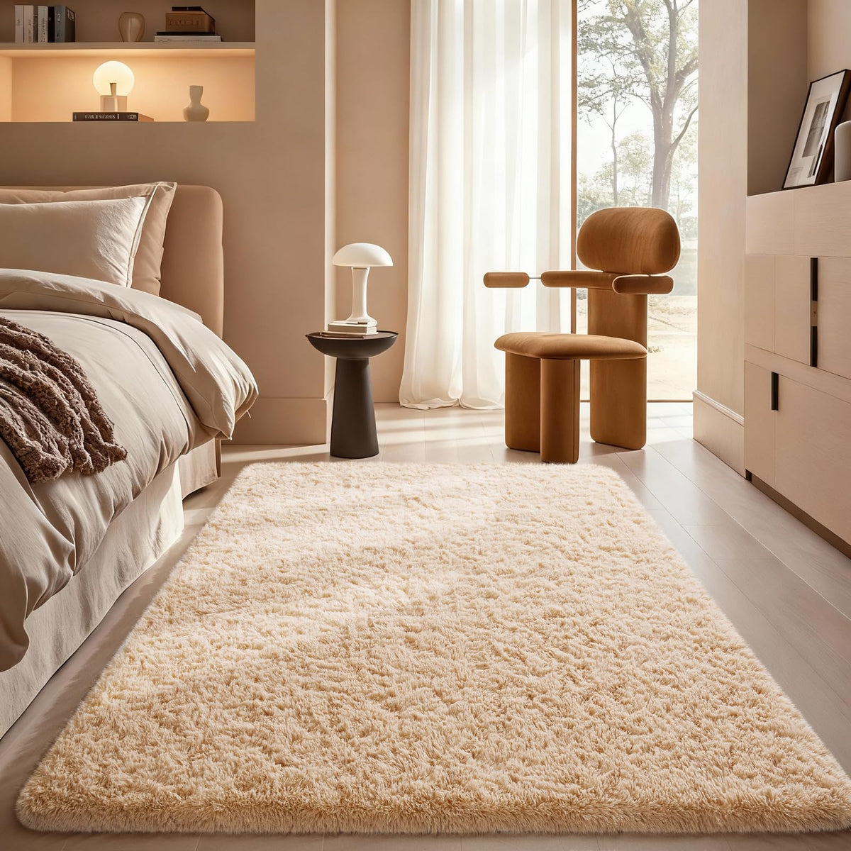 Ophanie Soft Area Rug for Bedroom and Living Room