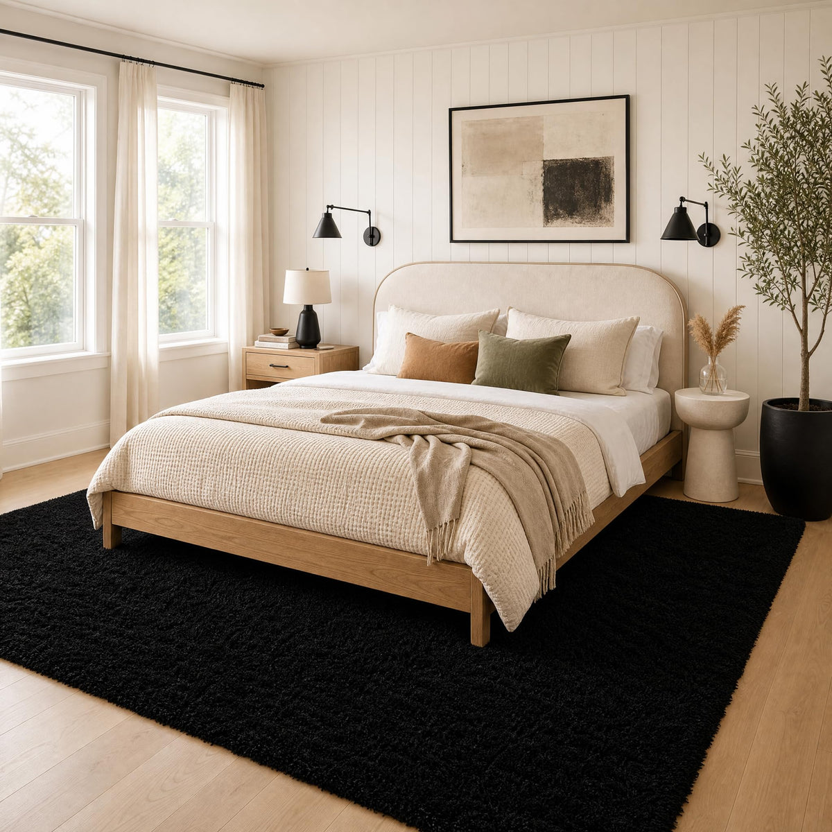 Ophanie Soft Area Rug for Bedroom and Living Room