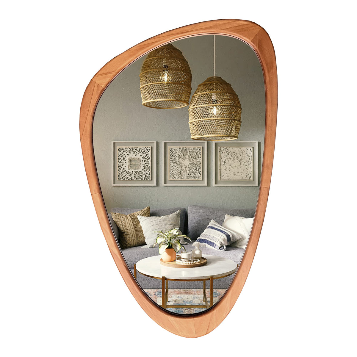 WallBeyond Cobblestone Decorative Wall Mirror