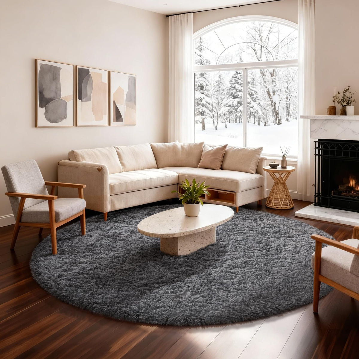 Ophanie Soft Area Rug for Bedroom and Living Room