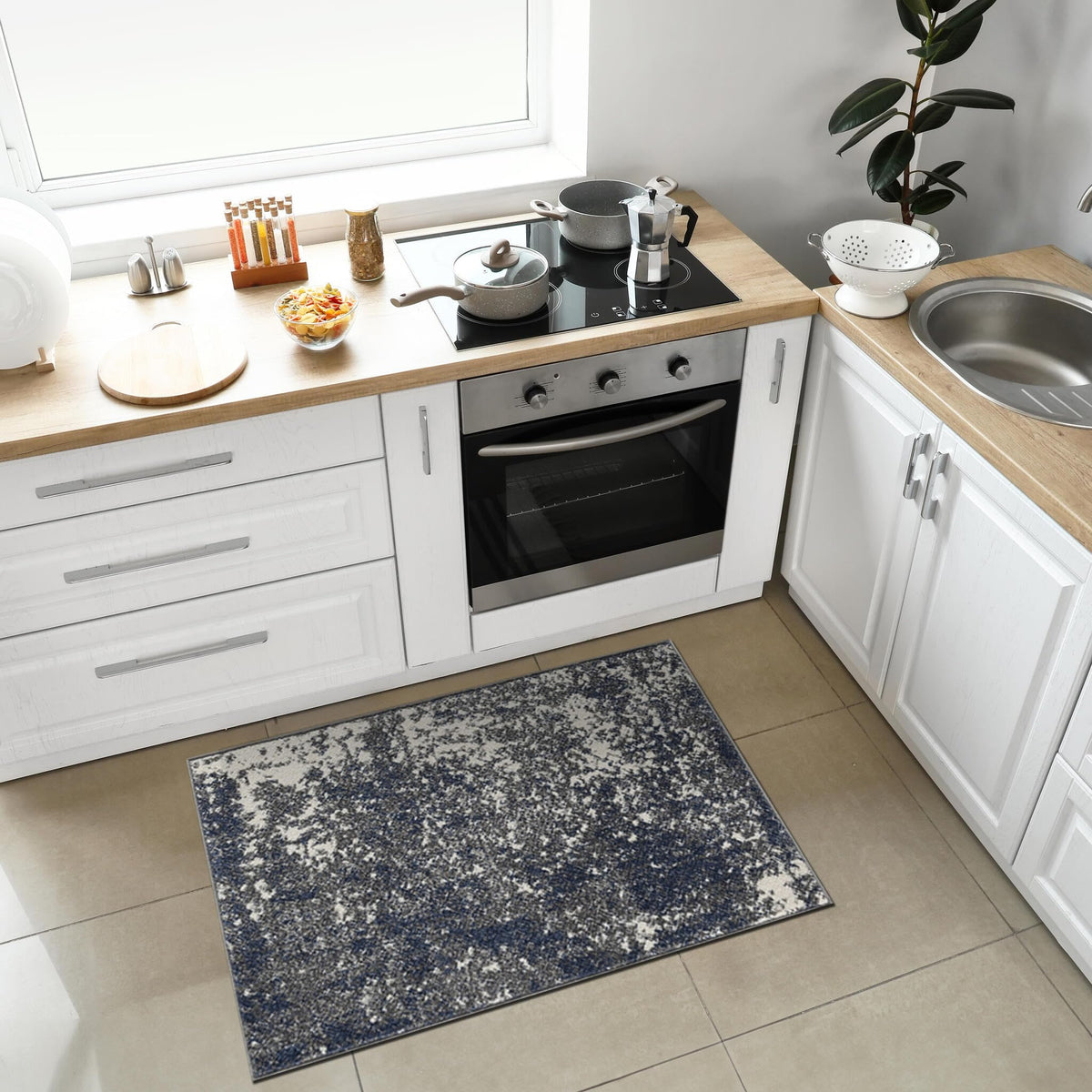 Keen Home Design 8x10 Non-Shedding Abstract Area Rug