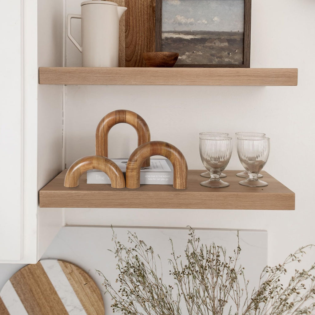 Oakrain Wooden Arch Decorative Accents, Set of 3