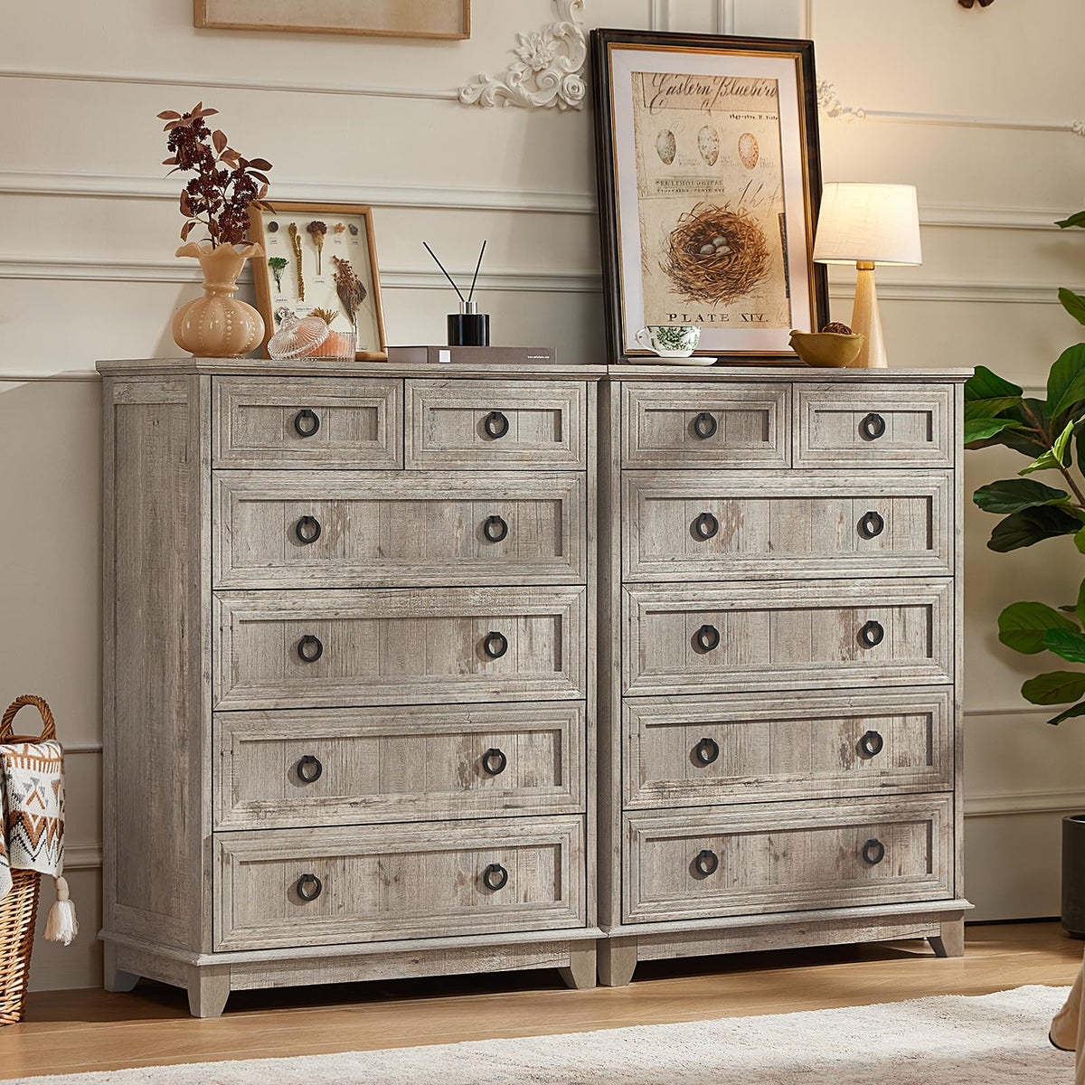 Joaxswe Nightstands with Drawers for Bedroom & Living Room