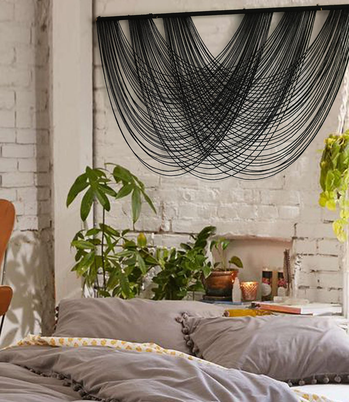 Large Dip-Dyed Macrame Wall Hanging Boho Tapestry Decor