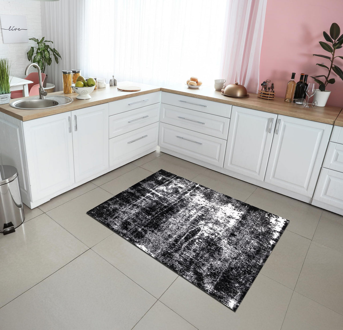 Keen Home Design 8x10 Non-Shedding Abstract Area Rug