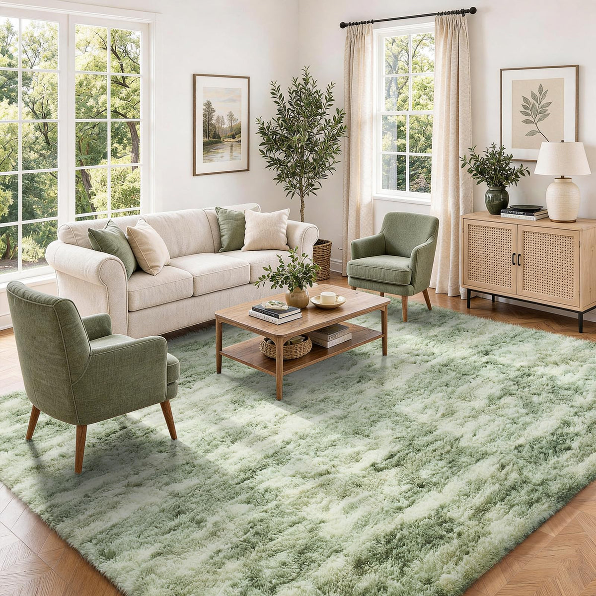 Ophanie Soft Area Rug for Bedroom and Living Room