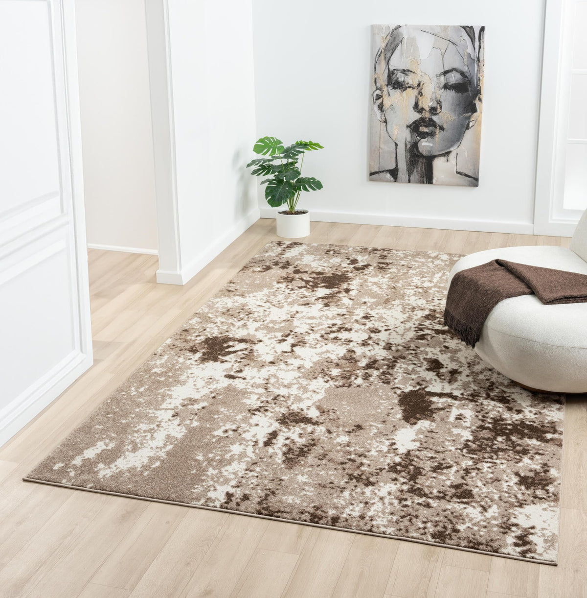 Keen Home Design 8x10 Non-Shedding Abstract Area Rug
