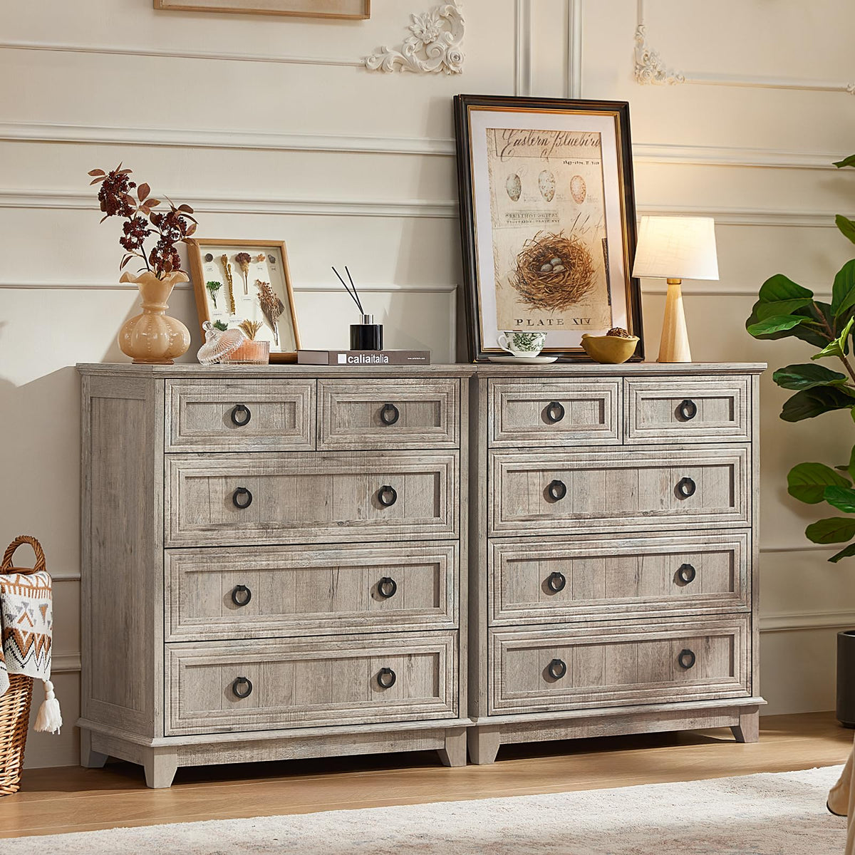 Joaxswe Nightstands with Drawers for Bedroom & Living Room