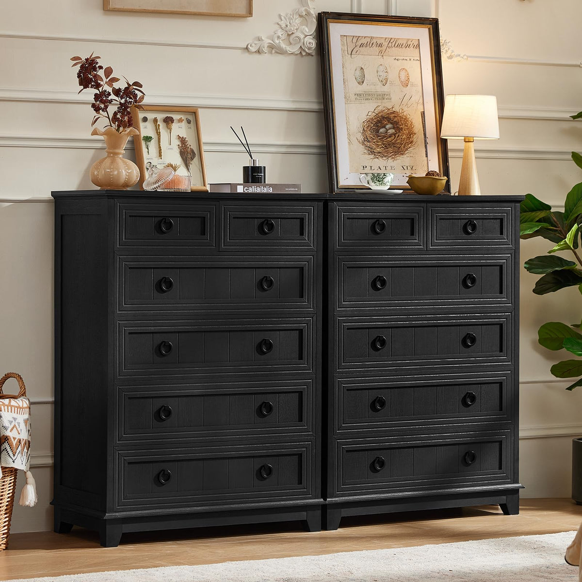 Joaxswe Nightstands with Drawers for Bedroom & Living Room