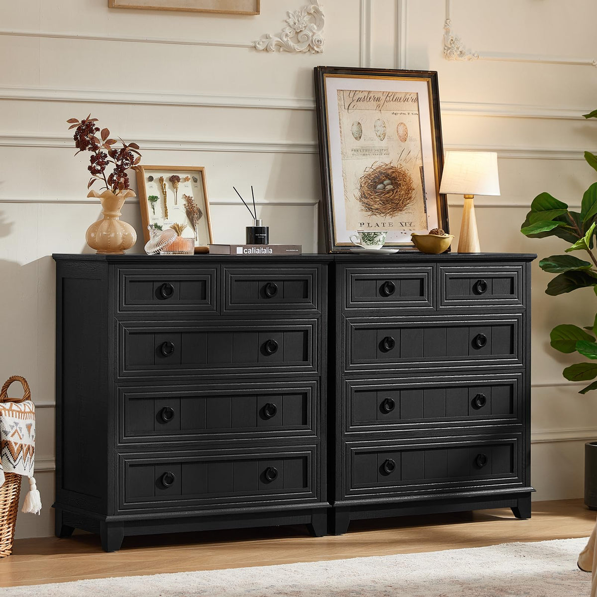 Joaxswe Nightstands with Drawers for Bedroom & Living Room