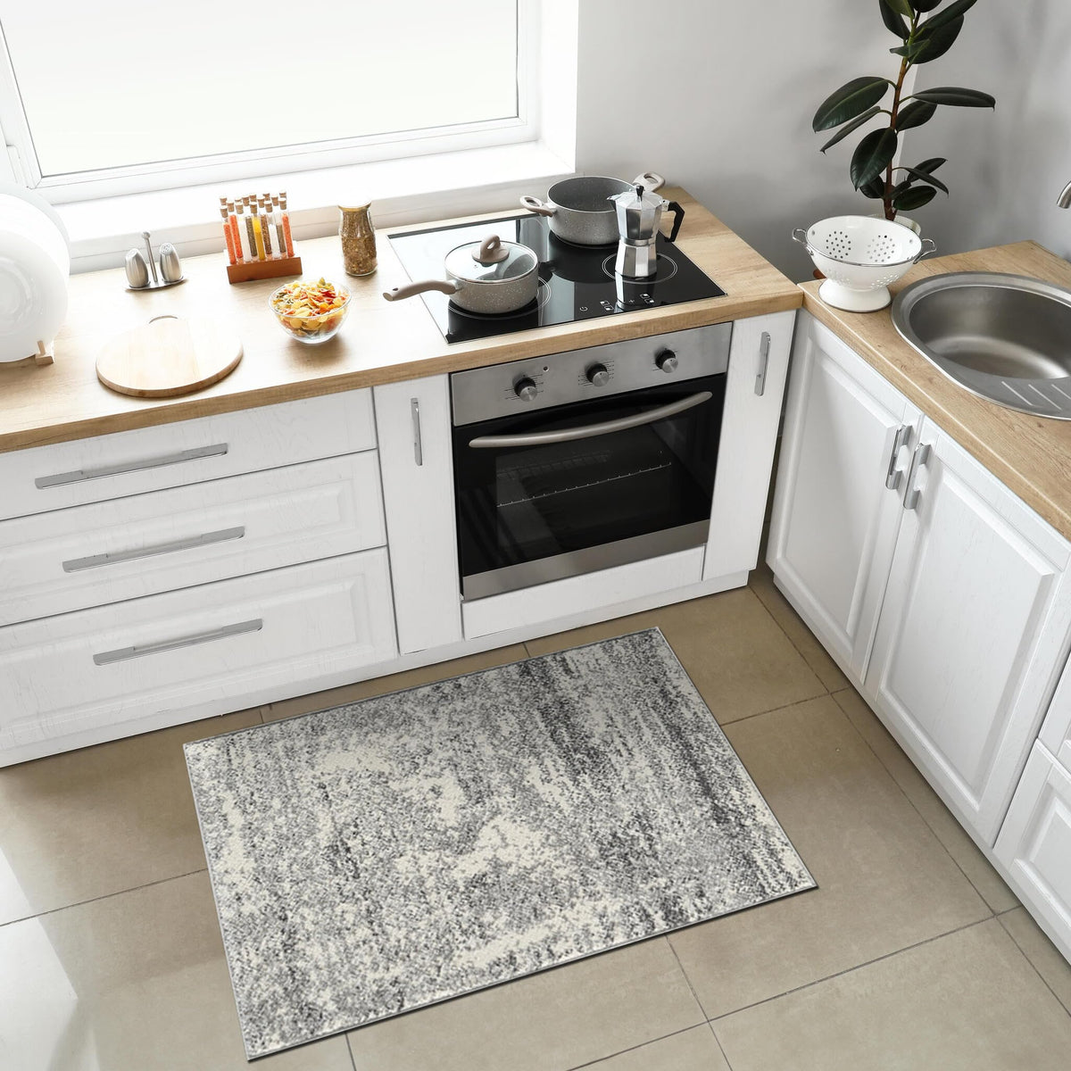 Keen Home Design 8x10 Non-Shedding Abstract Area Rug
