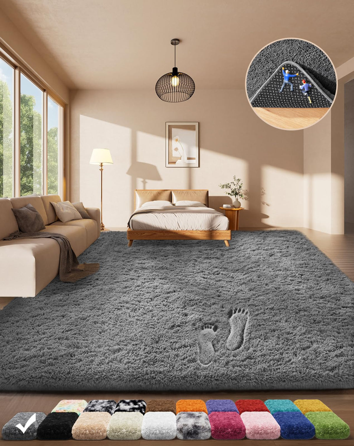 Ophanie Soft Area Rug for Bedroom and Living Room