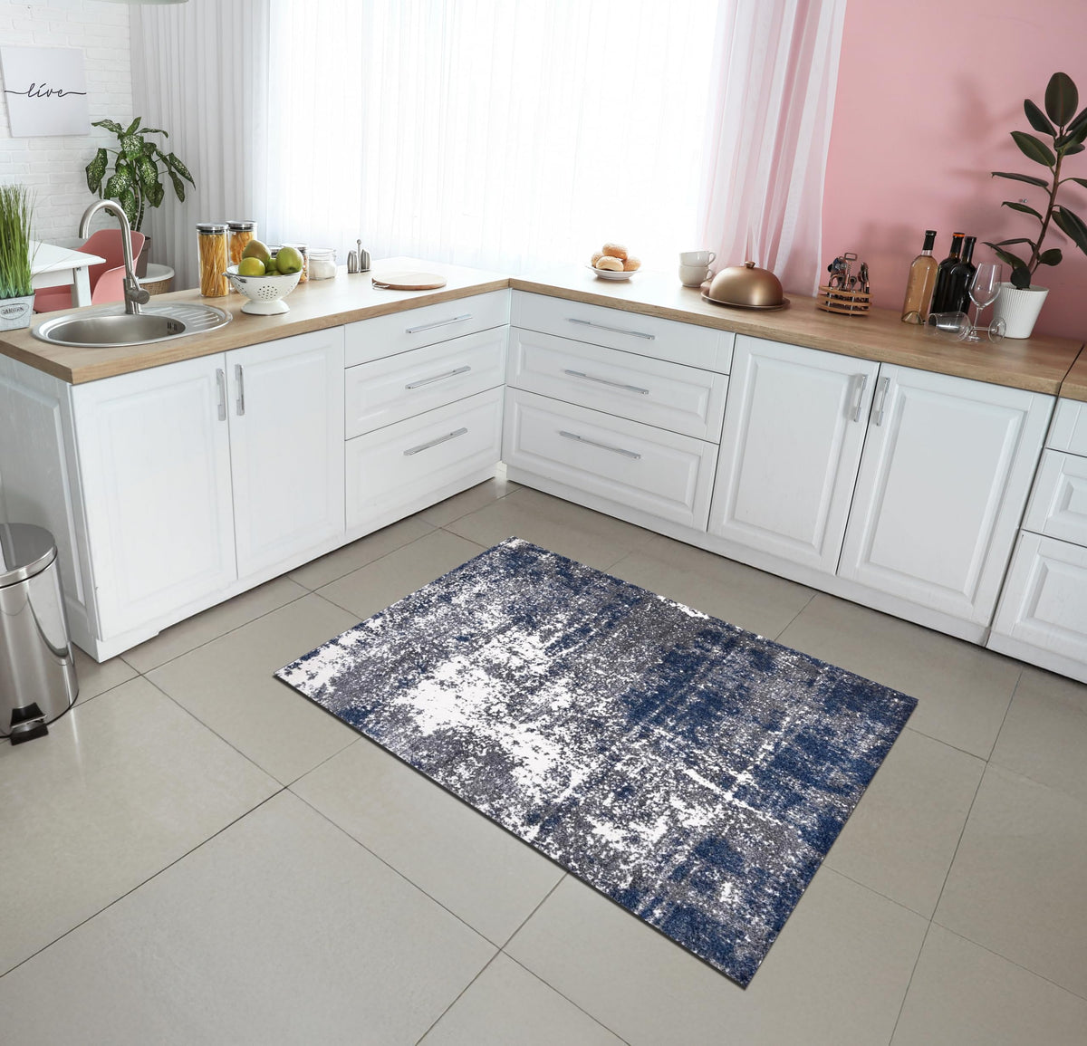 Keen Home Design 8x10 Non-Shedding Abstract Area Rug