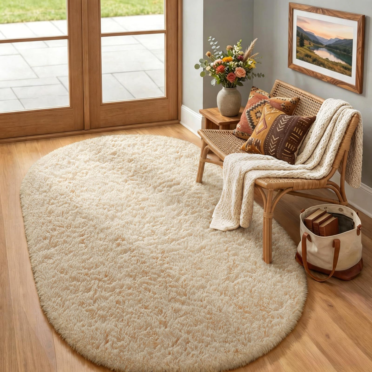 Ophanie Soft Area Rug for Bedroom and Living Room