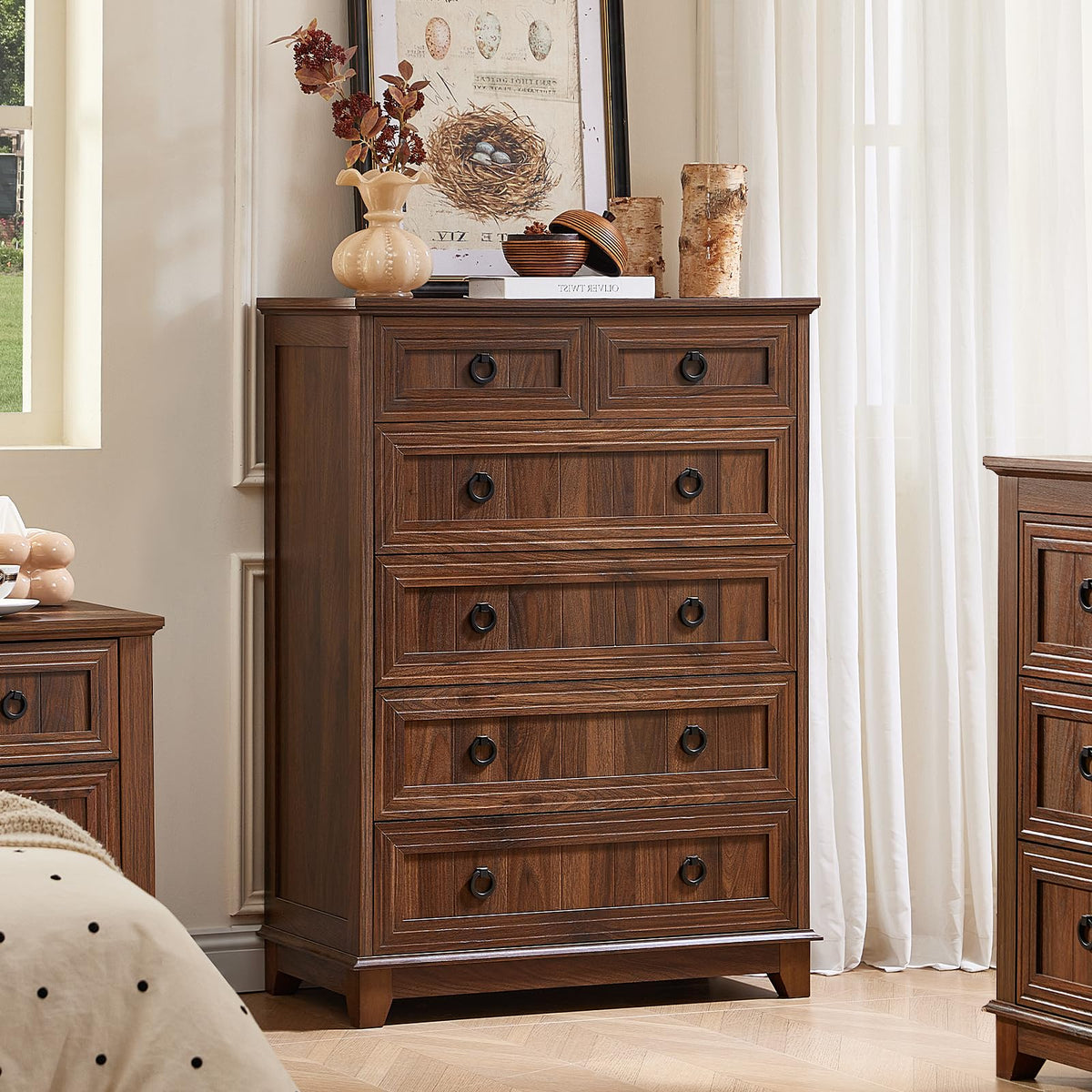 Joaxswe Nightstands with Drawers for Bedroom & Living Room
