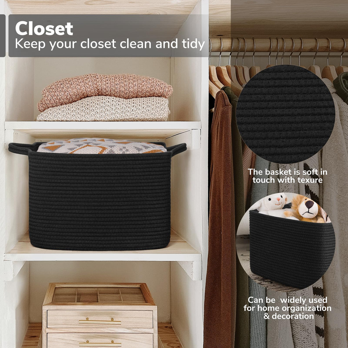 Goodpick Cube Storage Bins for Home & Closet Organization