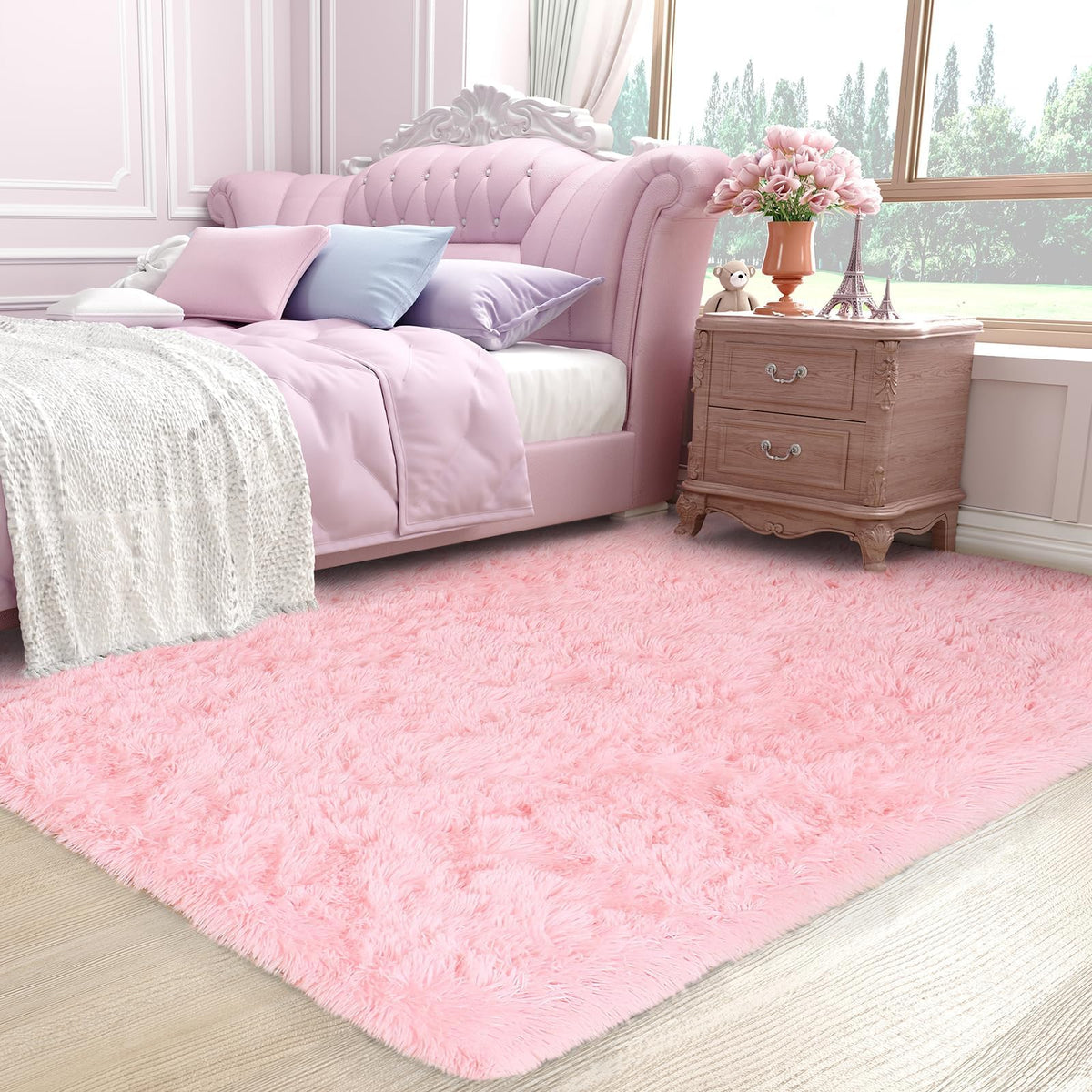Ophanie Soft Area Rug for Bedroom and Living Room