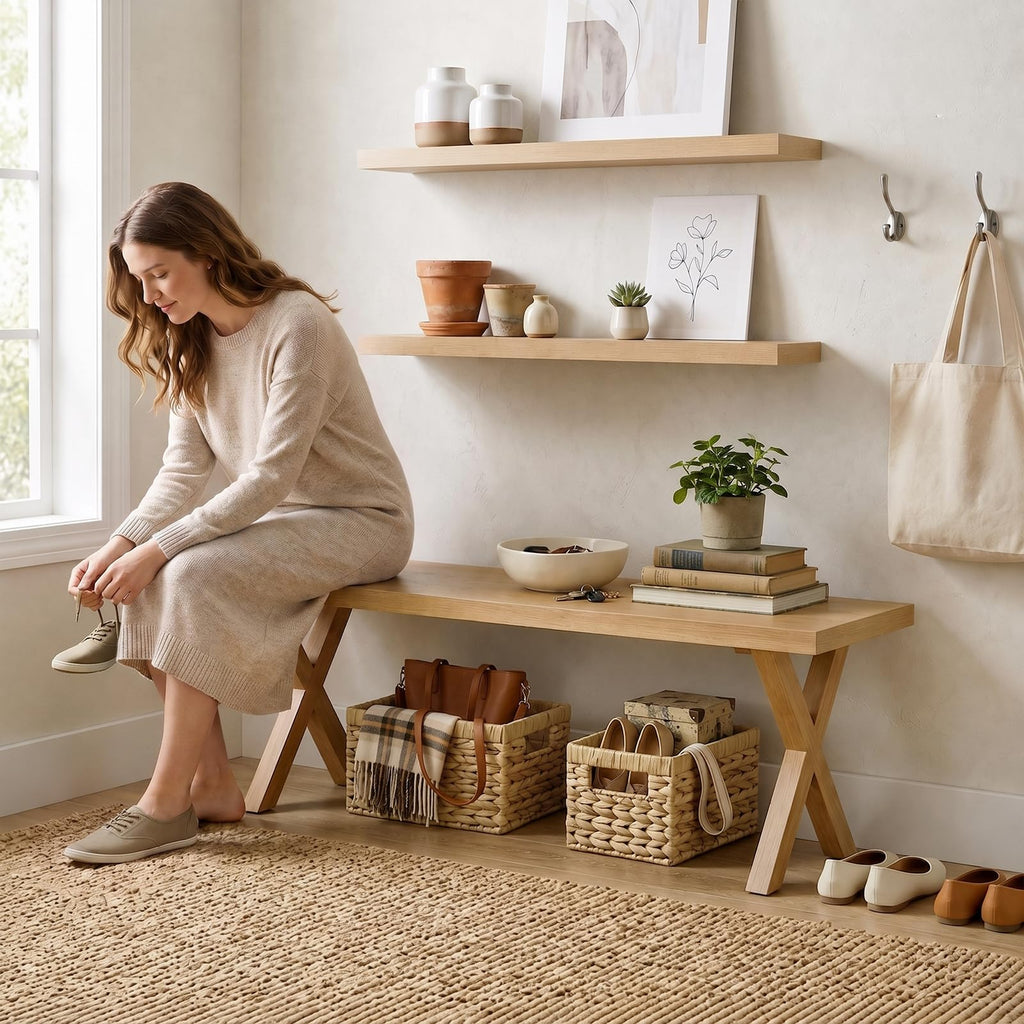 ROOMTEC Wicker Storage Baskets for Home Organization
