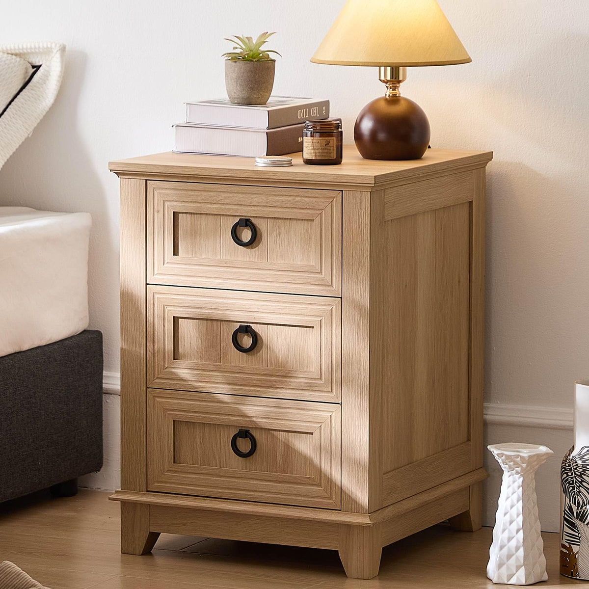 Joaxswe Nightstands with Drawers for Bedroom & Living Room