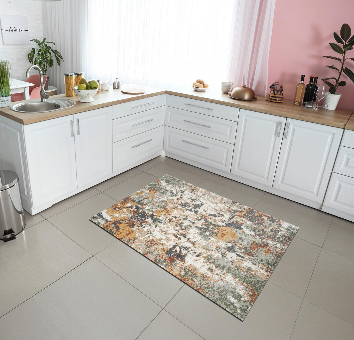 Keen Home Design 8x10 Non-Shedding Abstract Area Rug