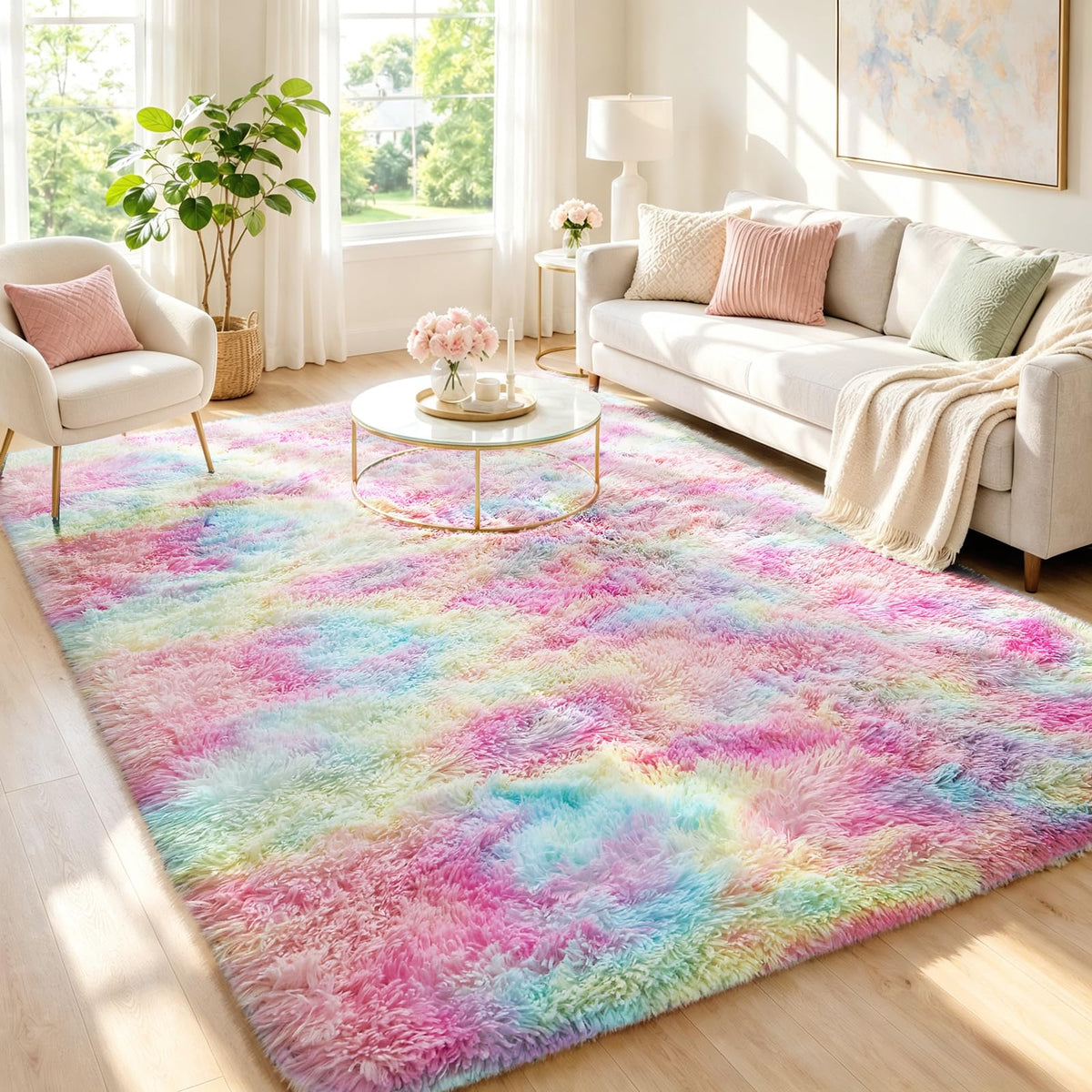 Ophanie Soft Area Rug for Bedroom and Living Room