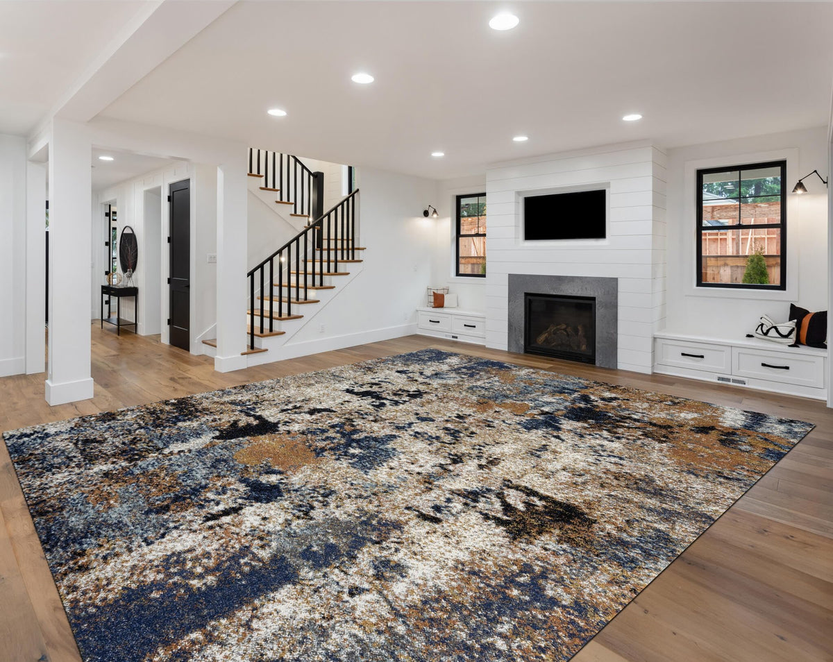 Keen Home Design 8x10 Non-Shedding Abstract Area Rug