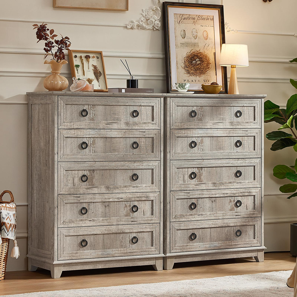 Joaxswe Nightstands with Drawers for Bedroom & Living Room