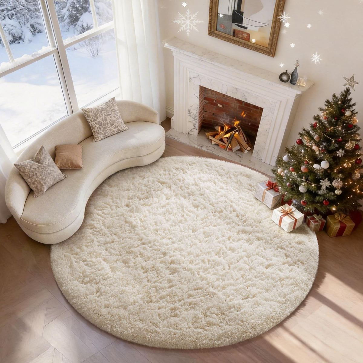 Ophanie Soft Area Rug for Bedroom and Living Room