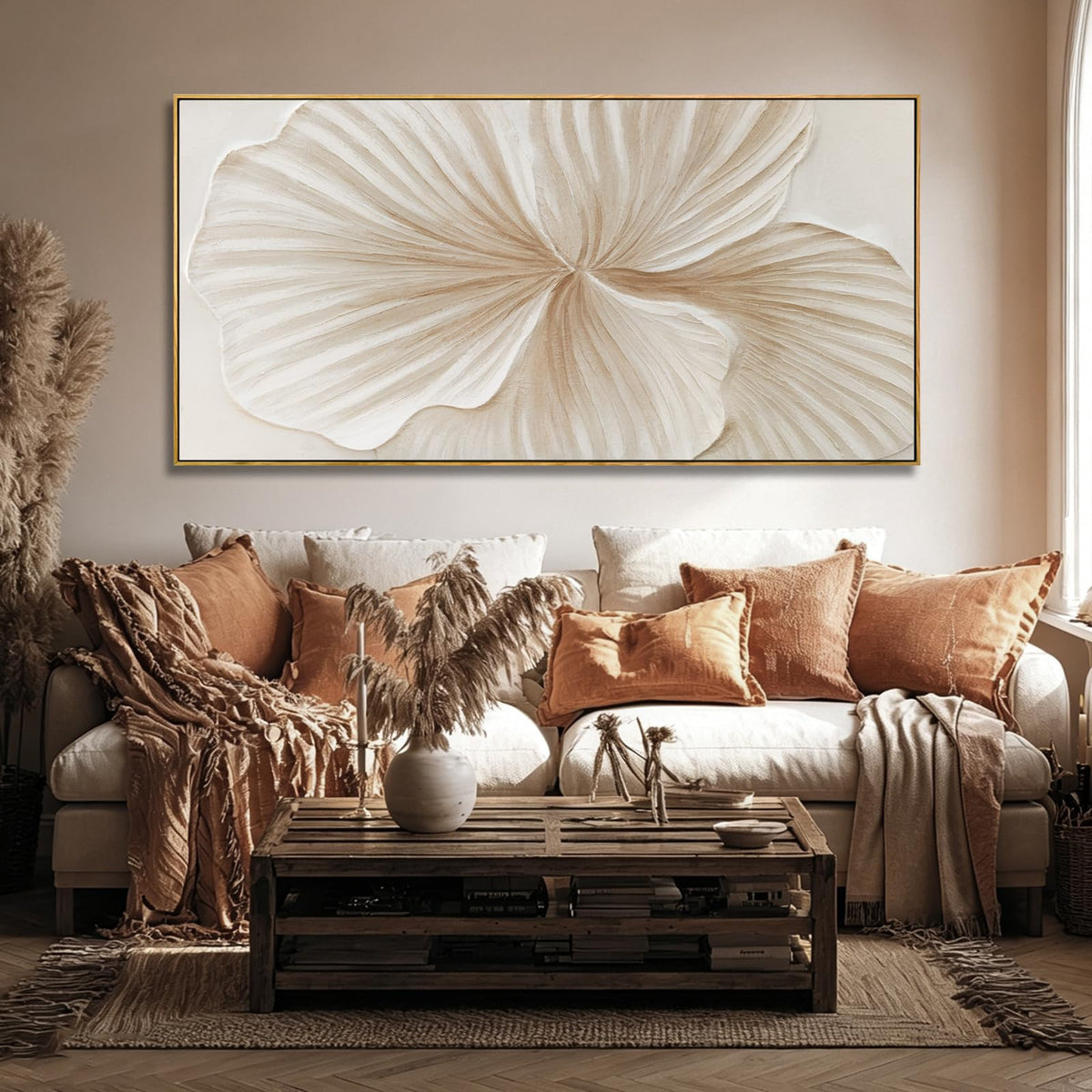 WINKAILIN Large Abstract Floral Canvas Wall Art Decor