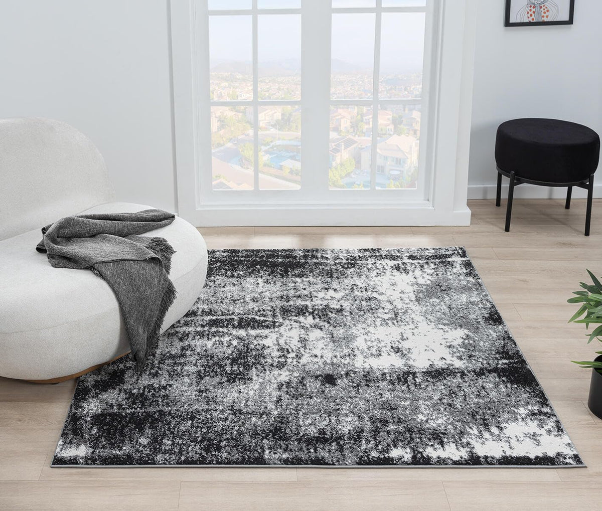 Keen Home Design 8x10 Non-Shedding Abstract Area Rug