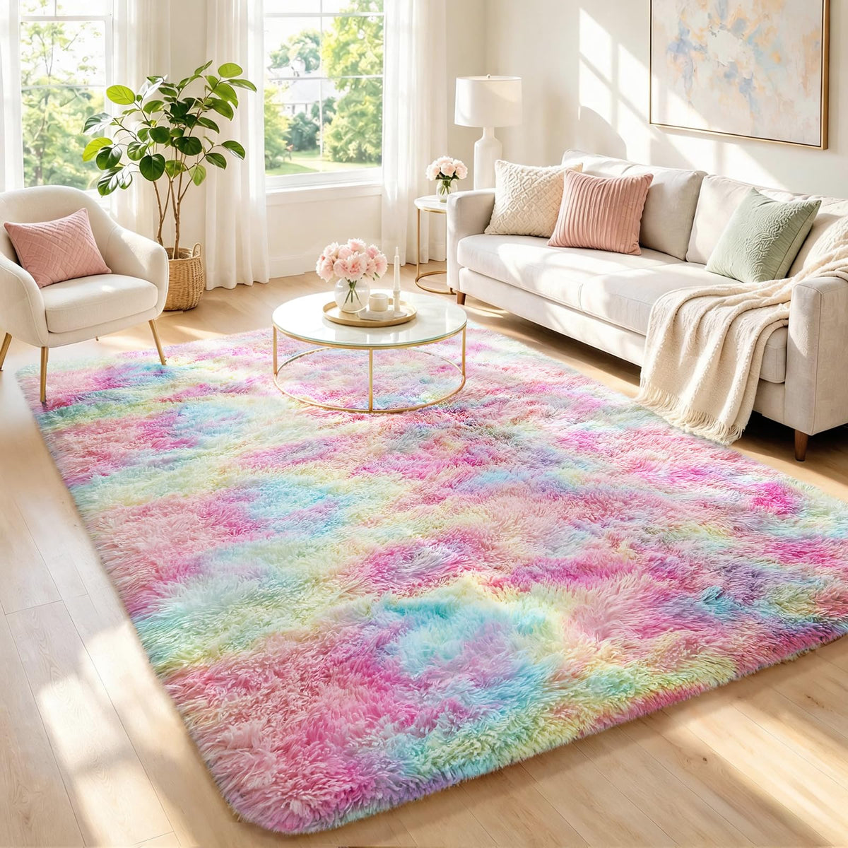 Ophanie Soft Area Rug for Bedroom and Living Room