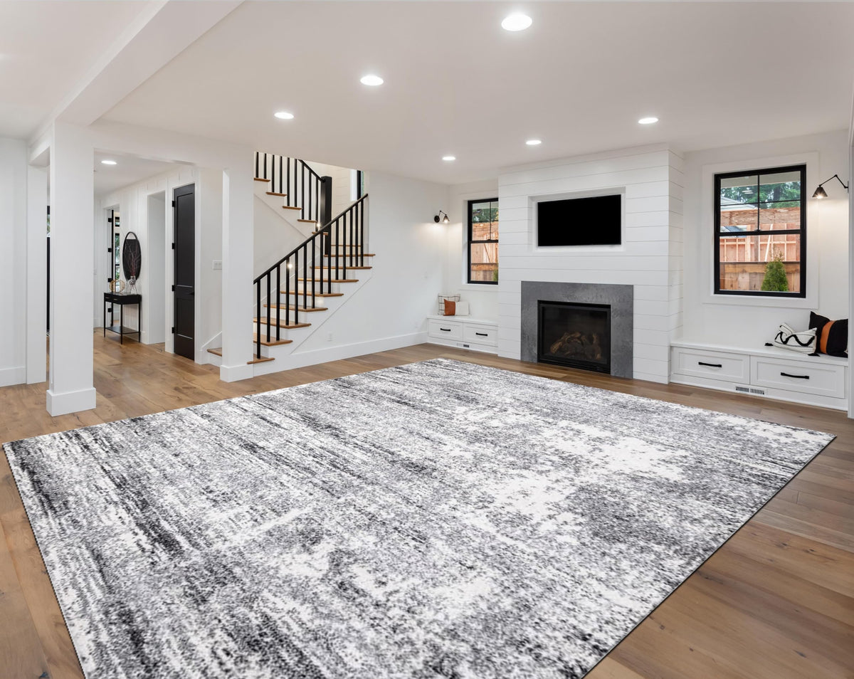 Keen Home Design 8x10 Non-Shedding Abstract Area Rug