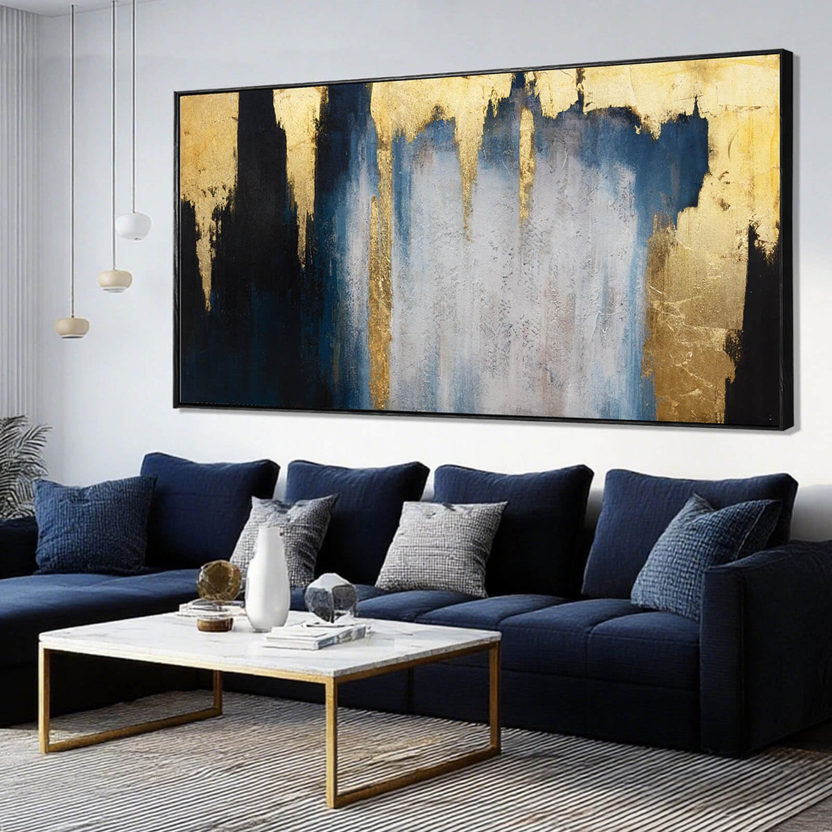 WINKAILIN Large Abstract Floral Canvas Wall Art Decor