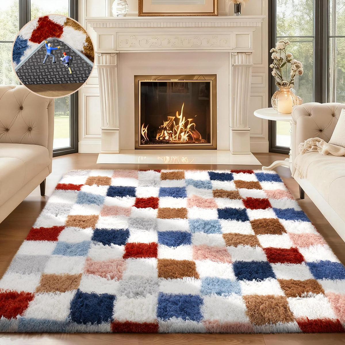 Ophanie Soft Area Rug for Bedroom and Living Room