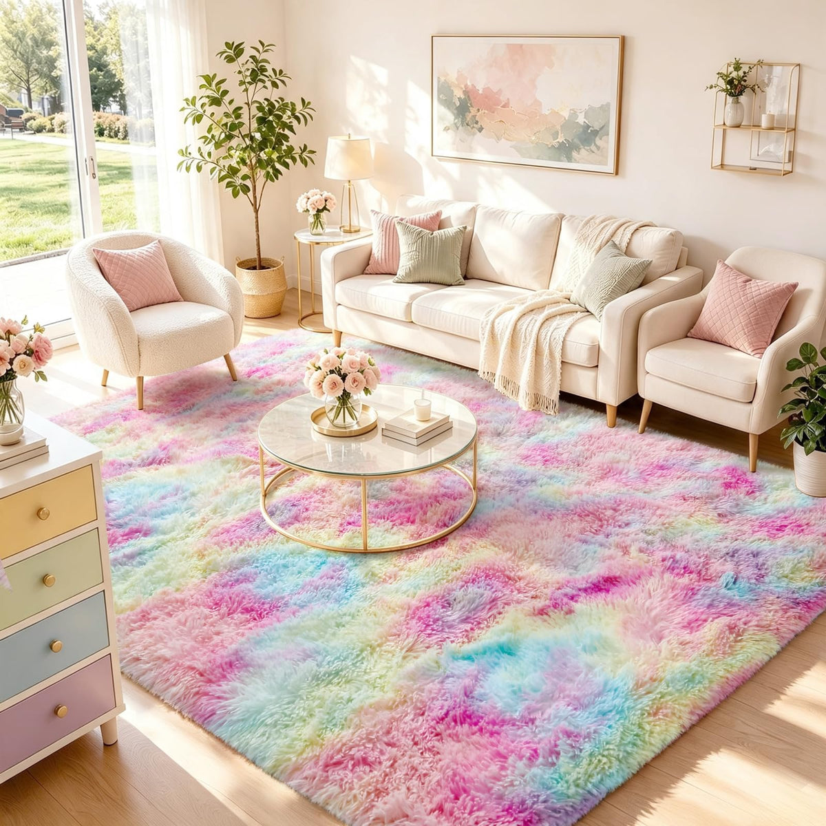 Ophanie Soft Area Rug for Bedroom and Living Room