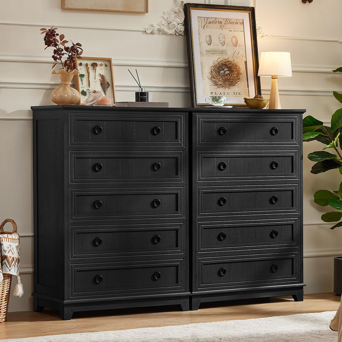 Joaxswe Nightstands with Drawers for Bedroom & Living Room