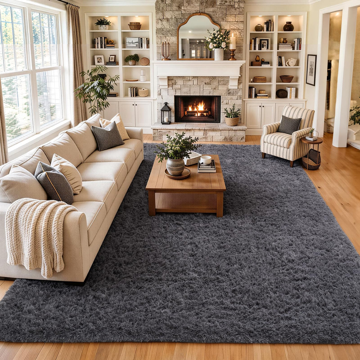 Ophanie Soft Area Rug for Bedroom and Living Room