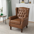 Qatiby Tufted Wingback Accent Chair, High Back Armchair for Living Room