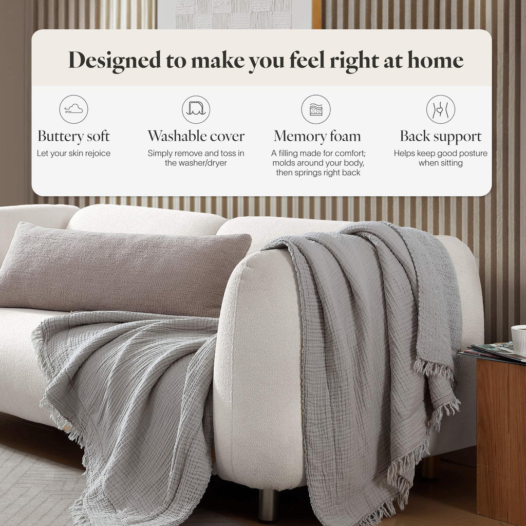 Sunday Citizen Snug Memory Foam Lumbar Pillow – Biscotti