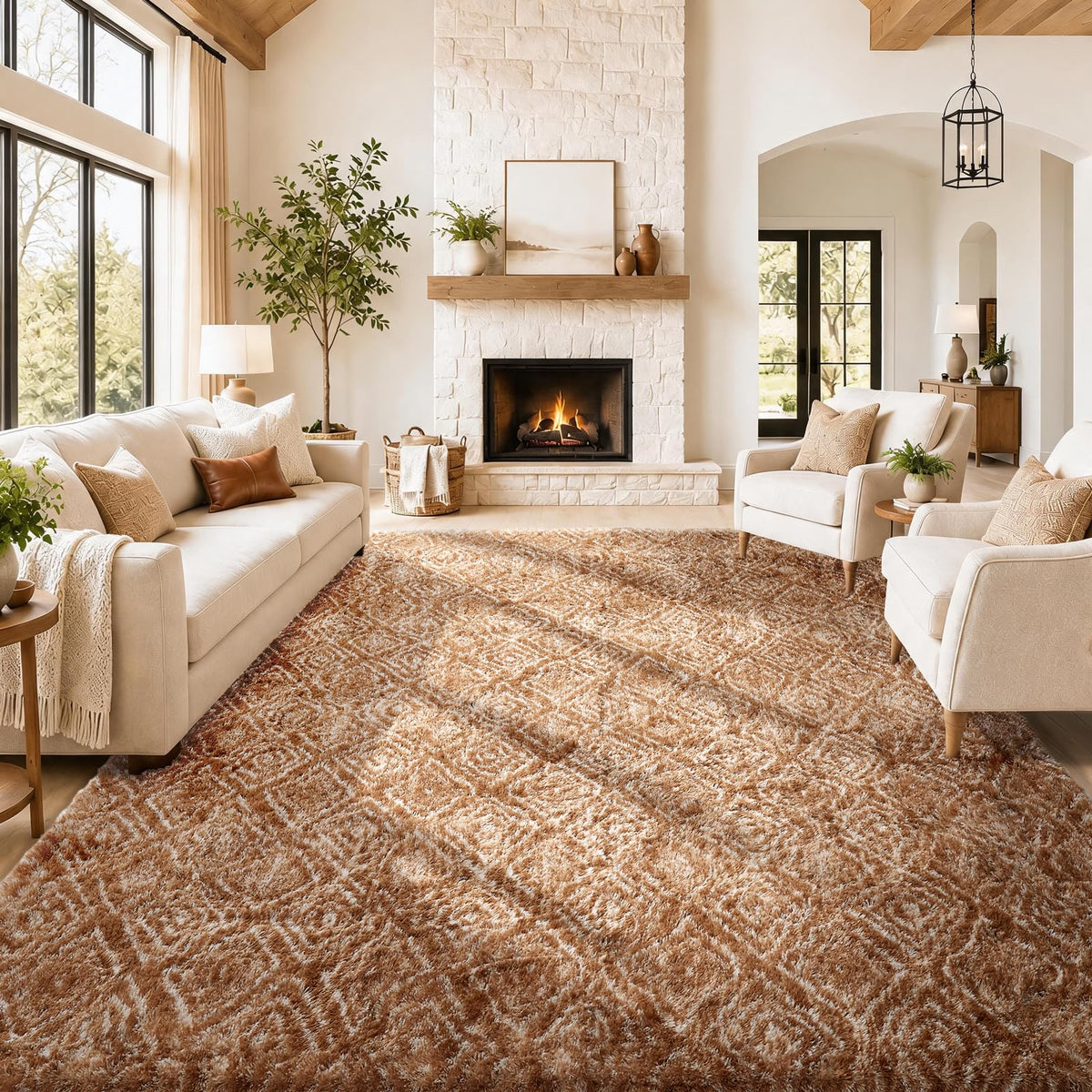 Ophanie Soft Area Rug for Bedroom and Living Room