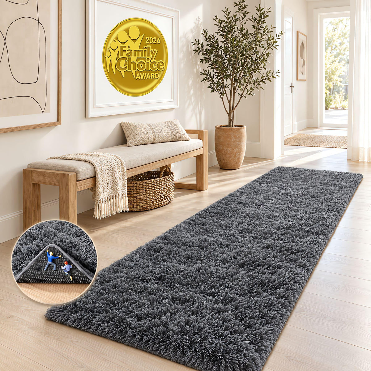 Ophanie Soft Area Rug for Bedroom and Living Room