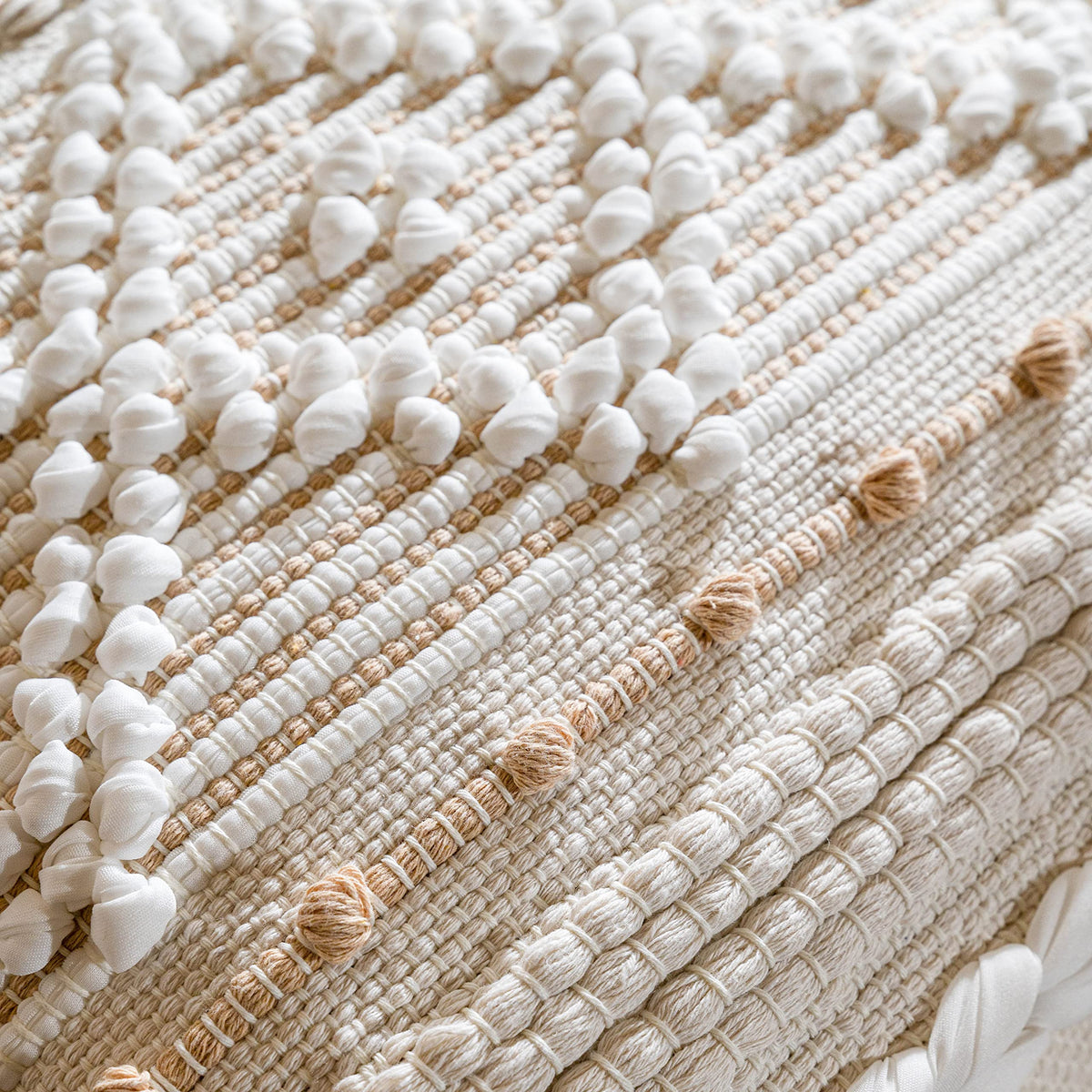 BlissBlush Boho Decorative Throw Pillow Cover for Sofa