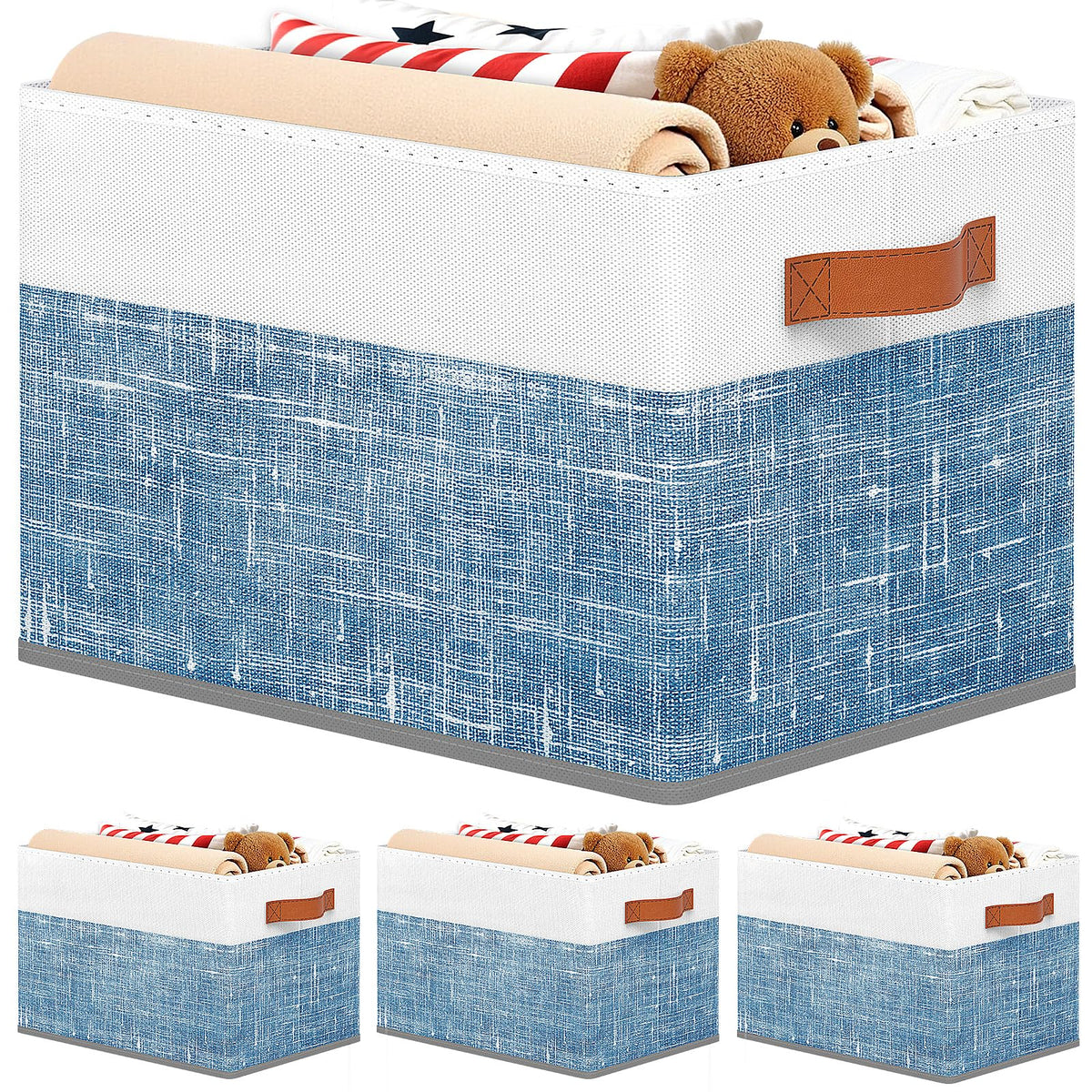 Fab Totes Storage Bins for Home & Closet Organization